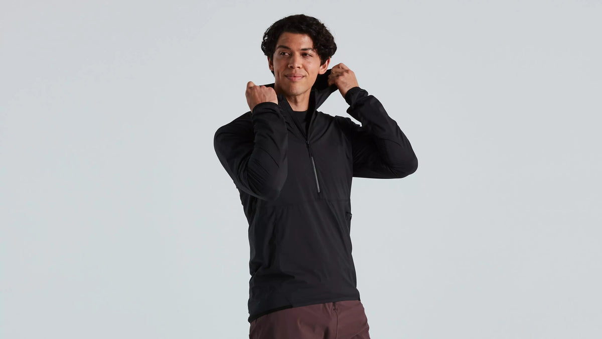 CHAMARRA TRAIL RAIN JACKET MEN BLK L LG