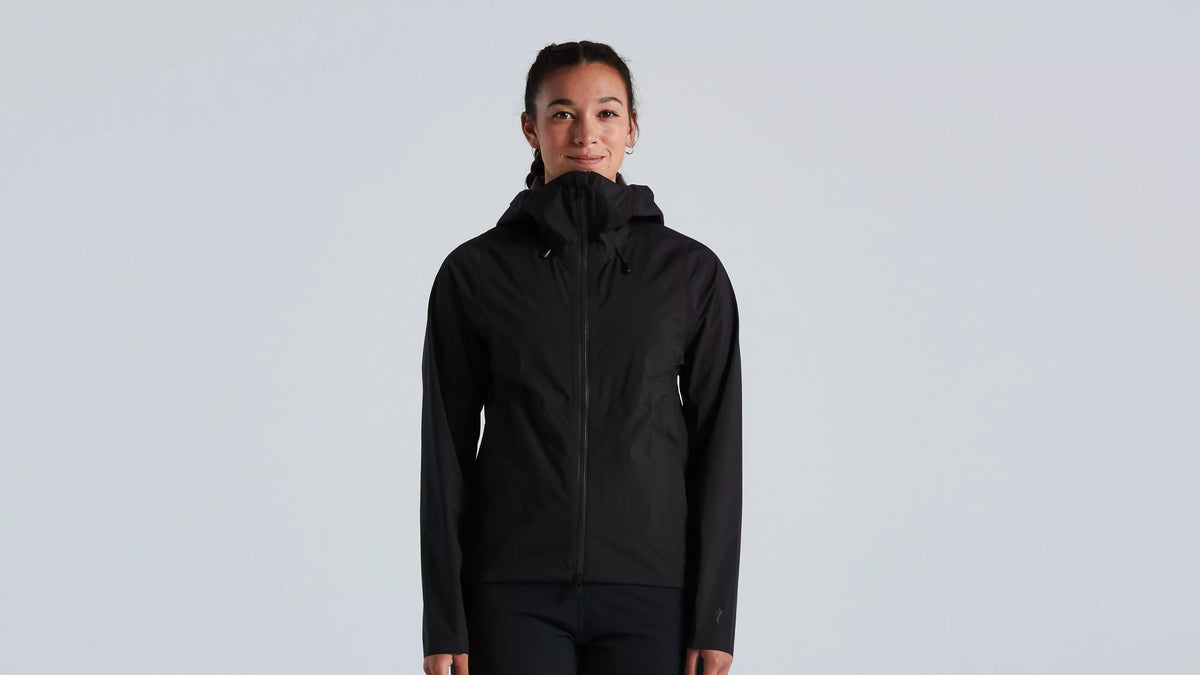 CHAMARRA TRAIL RAIN JACKET WMN BLK XS