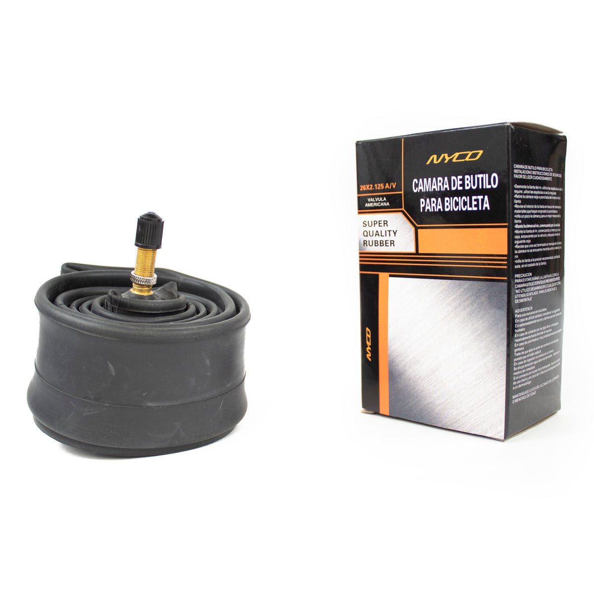 CAMARA 26X2.125 VALVULA AMERICANA REFORZADA DE BUTYL NYCO