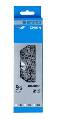 Cadena De 9 Velocidades Shimano Cn-hg93 | Envío gratis Cadena De 9 Velocidades Shimano Cn-hg93 | Envío gratis
