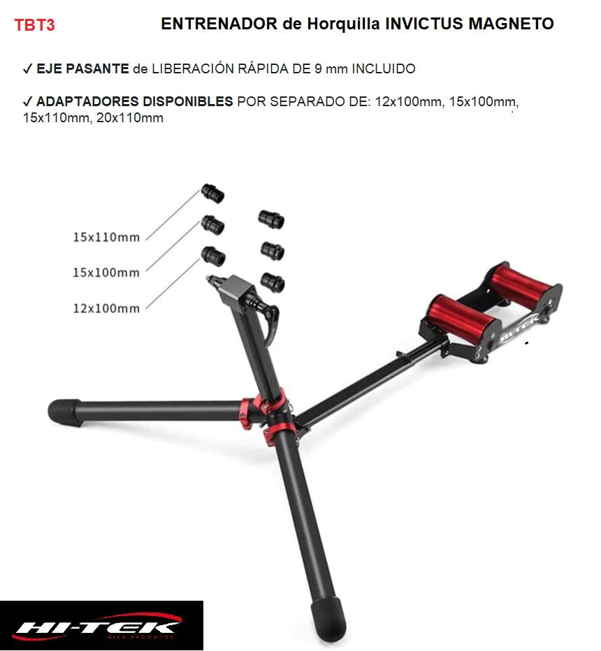 ENTRENADOR HI TEK HORQUILLA INVICTUS MAGNETO  NEGRO/ROJO