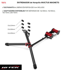 ENTRENADOR HI TEK HORQUILLA INVICTUS MAGNETO  NEGRO/ROJO